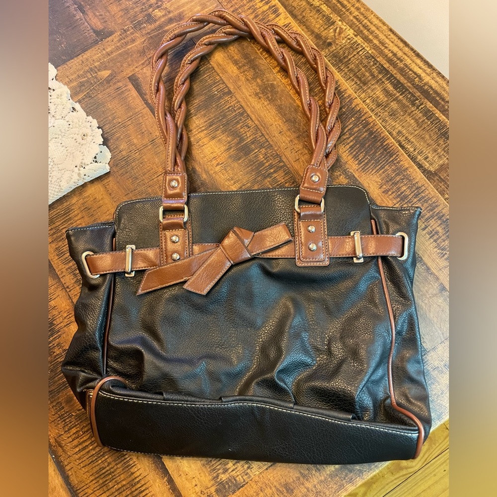 Rossetti Purse, Large black and tan, never used